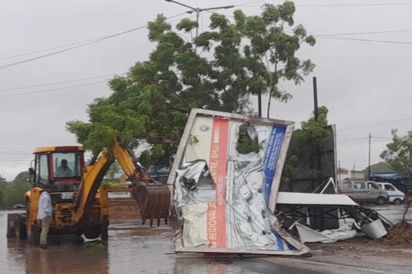 Image Showing Devastation And Calamity Caused By Biparjoy Cyclone