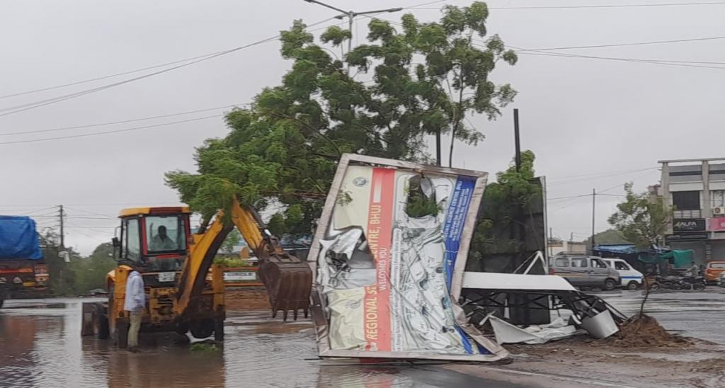 Image Showing Devastation And Calamity Caused By Biparjoy Cyclone